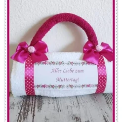 Weihnachten Muttertag Geschenk Handtasche aus Handtücher