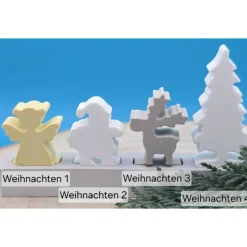 Weihnachten Steckerchen Pastell – Handgemachte Deko zum Sammeln, Verschenken & Kombinieren