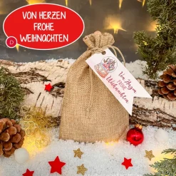 Weihnachten to go - Nikolaussäckchen gefüllt mit Kleinigkeiten - Weihnachtsgeschenk, Mitbringsel, Wichtelgeschenk, Nikol