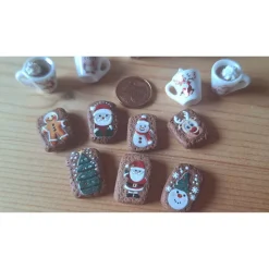 Weihnachten Wichtelzauber – Mini Wichteltür Set Tässchen & Lebkuchen handgemacht