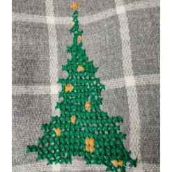 Weihnachten Woll-Kissenhüllen bestickt, 40x40