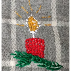 Weihnachten Woll-Kissenhüllen bestickt, 40x40