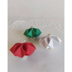 Weihnachtliche Dekosterne aus Tonkarton mit Strass-Perlen oder Blütenornament, Handgemacht & individuell wählbar