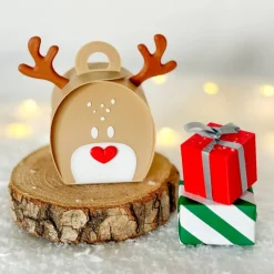 Weihnachtliche Geschenkschachtel – Geldgeschenk Verpackung, kleine Faltschachtel für Adventskalender & LED-Teelicht