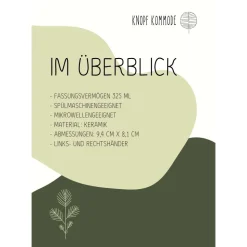 Weihnachtliche Keramiktasse 