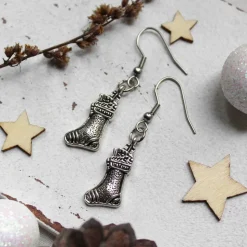 Weihnachtliche Ohrringe Nikolausstiefel • Ohrhänger | Ohrschmuck | Weihnachten