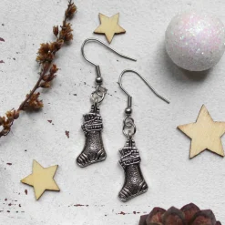 Weihnachtliche Ohrringe Nikolausstiefel • Ohrhänger | Ohrschmuck | Weihnachten