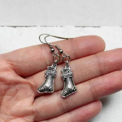 Weihnachtliche Ohrringe Nikolausstiefel • Ohrhänger | Ohrschmuck | Weihnachten