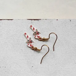 Weihnachtliche Ohrringe Zuckerstange • Ohrhänger | Ohrschmuck | Weihnachten