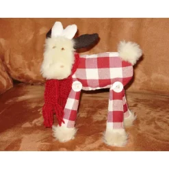 Weihnachtlicher kleiner Elch Knutschi eine Niedliche Dekofigur für Advent und Weihnachten