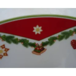 Weihnachtlicher Servier/Gebäckteller mit modernem Dekor