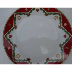 Weihnachtlicher Servier/Gebäckteller mit modernem Dekor