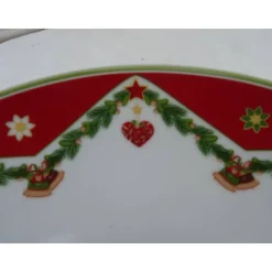 Weihnachtlicher Servier/Gebäckteller mit modernem Dekor