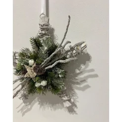 Weihnachtlicher Türkranz Weihnachtskranz Stern Sternenkranz Weihnachtsdeko