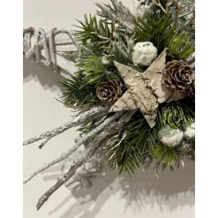 Weihnachtlicher Türkranz Weihnachtskranz Stern Sternenkranz Weihnachtsdeko