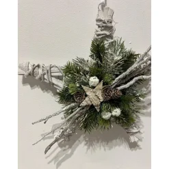 Weihnachtlicher Türkranz Weihnachtskranz Stern Sternenkranz Weihnachtsdeko