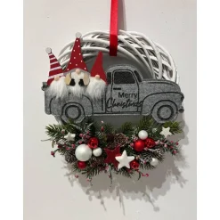 Weihnachtlicher Türkranz Weihnachtskranz Weihnachtsdeko Weihnachtsauto