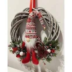 Weihnachtlicher Türkranz Weihnachtskranz Wichtel