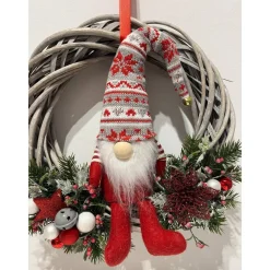 Weihnachtlicher Türkranz Weihnachtskranz Wichtel