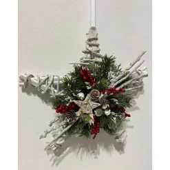 Weihnachtlicher Türkranz Weihnachtskranz Stern Sternenkranz Weihnachtsdeko