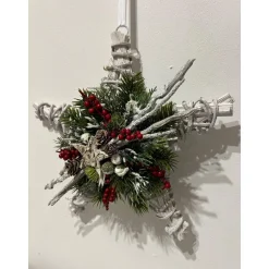 Weihnachtlicher Türkranz Weihnachtskranz Stern Sternenkranz Weihnachtsdeko