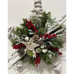 Weihnachtlicher Türkranz Weihnachtskranz Stern Sternenkranz Weihnachtsdeko