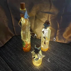 Weihnachtliches Flaschenlicht – Individuelles Windlicht aus Flaschen mit Serviettentechnik