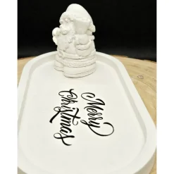 Weihnachtliches Tablett 'Merry Christmas' - Festliches Dekotablett