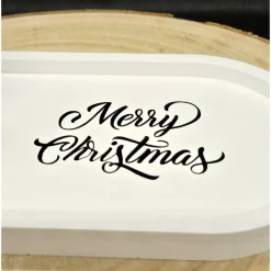 Weihnachtliches Tablett 'Merry Christmas' - Festliches Dekotablett