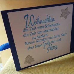 Weihnachtliches-Teebeutelbüchlein,Mitbringsel,Geschenk