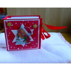 Weihnachtliches-Teebeutelbüchlein,Mitbringsel,Geschenk,Weihnachtsstern