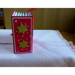 Weihnachtliches-Teebeutelbüchlein,Mitbringsel,Geschenk,Weihnachtsstern