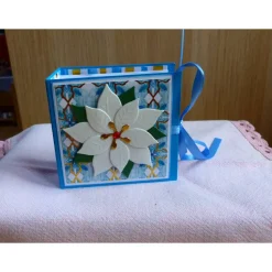 Weihnachtliches-Teebeutelbüchlein,Mitbringsel,Geschenk,Weihnachtsstern