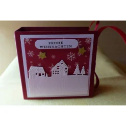 Weihnachtliches-Teebeutelbüchlein,Mitbringsel,Geschenk