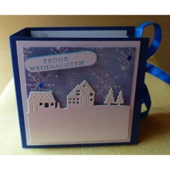 Weihnachtliches-Teebeutelbüchlein,Mitbringsel,Geschenk