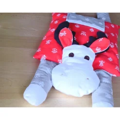 Weihnachtlliches Elchkissen Großer Rudi -2- wunderschön zum Knuddeln und Dekorieren