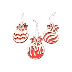 Weihnachts anhänger 3 Set / weihnachtsdeko l weihnachten deko l Rote weihnachten l Baum schmuck