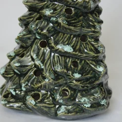 Weihnachtsbaum, Keramik, Handarbeit, Weihnachtsbaum, Schneeeffekt, Weihnachtsschmuck, Weihnachtsdekoration