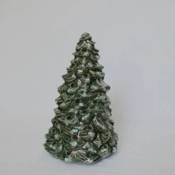 Weihnachtsbaum, Keramik, Handarbeit, Weihnachtsbaum, Schneeeffekt, Weihnachtsschmuck, Weihnachtsdekoration