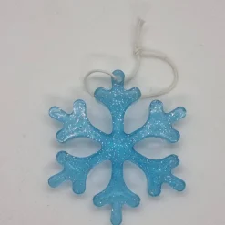 Weihnachtsbaumanhänger in Eiskristall Optik