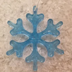 Weihnachtsbaumanhänger in Eiskristall Optik