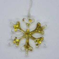 Weihnachtsbaumanhänger in Eiskristall Optik