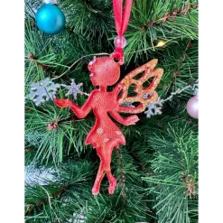 Weihnachtsbaumdeko Resin –  Fee – Epoxidharz Anhänger Weihnachten Geschenk