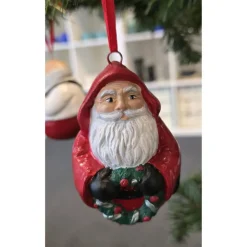 Weihnachtsbaumschmuck aus Keramik - Nikolaus - Weihnachtsmann