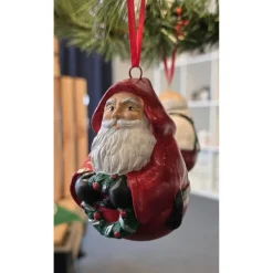 Weihnachtsbaumschmuck aus Keramik - Nikolaus - Weihnachtsmann