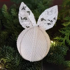 Weihnachtsbaumschmuck Tannenbaumschmuck Christmas Schmuck Handgemacht Handmade Weihnachtsgeschenk blau Strass Satin