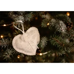 Weihnachtsbaumschmuck Tannenbaumschmuck Christmas Schmuck Handgemacht Handmade Weihnachtsgeschenk boho Rustikale beige