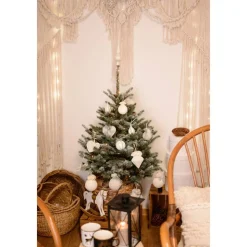 Weihnachtsbaumschmuck Tannenbaumschmuck Christmas Schmuck Handgemacht Handmade Weihnachtsgeschenk boho Rustikale beige