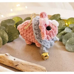 Weihnachtsbaumschmuck Triceratops Häkeltier Christbaumschmuck Hängeornament