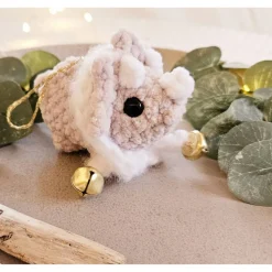 Weihnachtsbaumschmuck Triceratops Häkeltier Christbaumschmuck Hängeornament